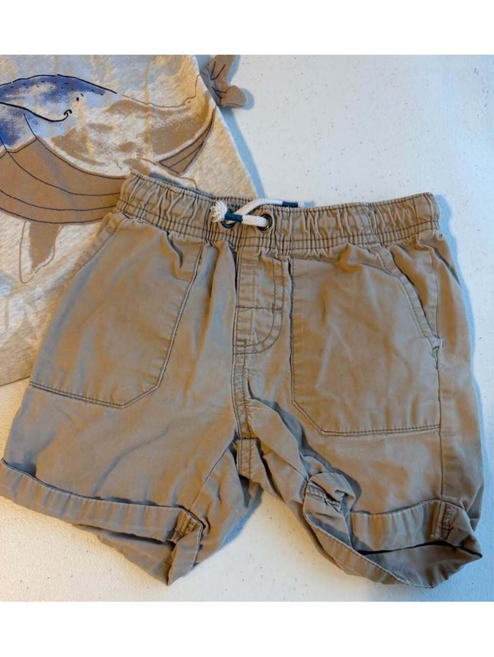 Carter's Whale T-Shirt and Cat & Jack Shorts Set, Size 2T - Picture 2 of 5